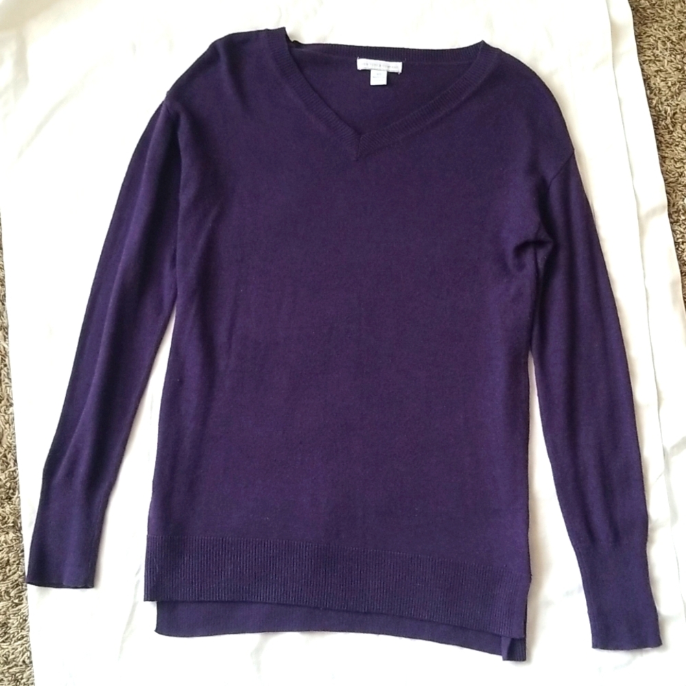 NEW YORK & Company Purple V neck sweater